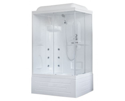 Душевая кабина Royal Bath RB 8100BP2-T 100х80 см, с прозрачными стеклами, левосторонняя