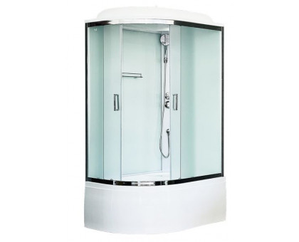 Душевая кабина Royal Bath RB 8120BK5-WC-CH 120х80 см, с матовыми стеклами, правосторонняя