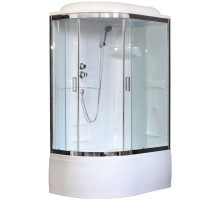 Душевая кабина Royal Bath RB 8120BK1-T-CH 120х80 см, с прозрачными стеклами, правосторонняя