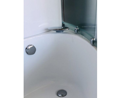 Душевая кабина Royal Bath RB 170ALP-C-CH 170х100 см, с матовыми стеклами, левосторонняя