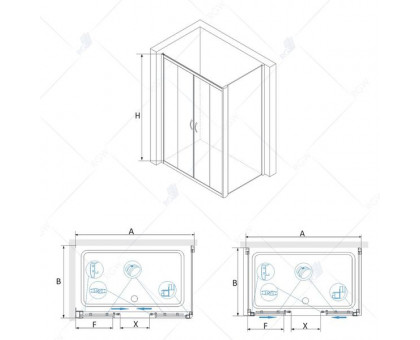 Душевой уголок RGW PA-41 (PA-11 + Z-050-2) 140x70, прозрачное стекло