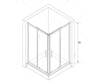 Душевой уголок RGW CL-34 90х90, прозрачное стекло