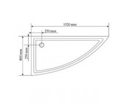 Душевой уголок Wasserfalle W-457 R 152х80